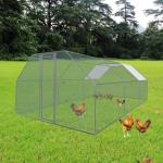 CE PVC Coating 3x4m Metal Walk In Chicken Coop