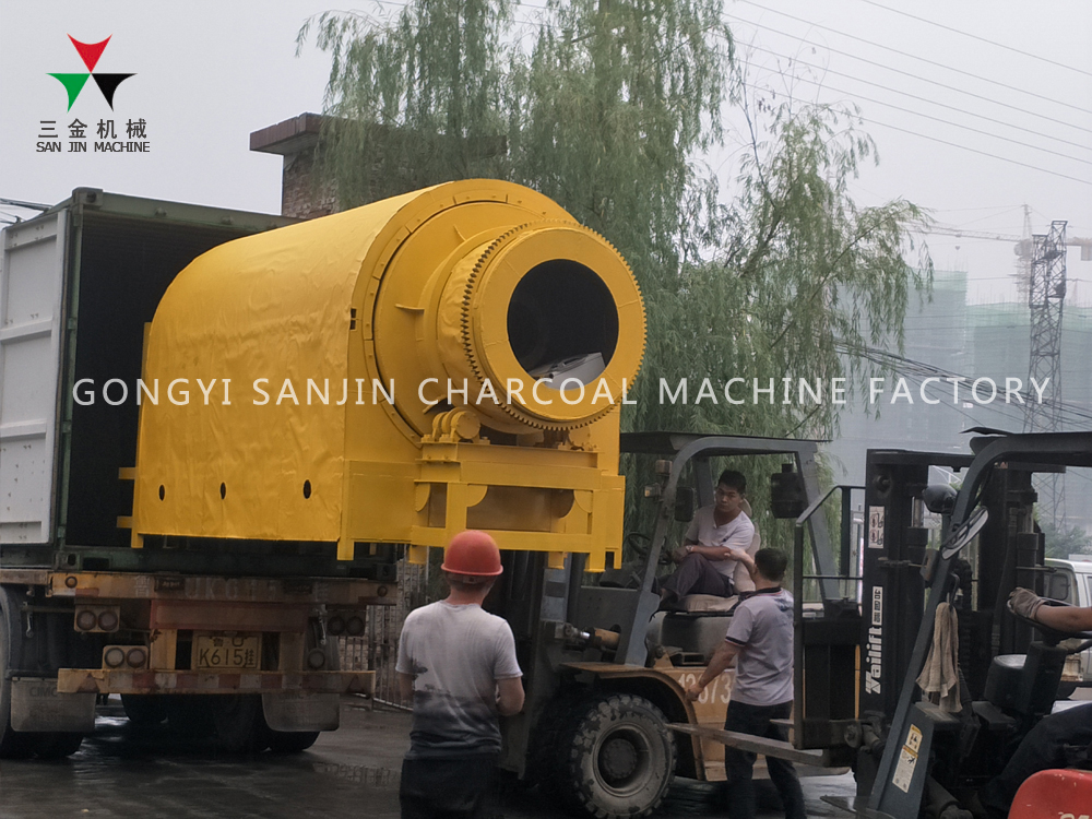 Palm Kernel Shell 15kw Continuous Carbonization Furnace