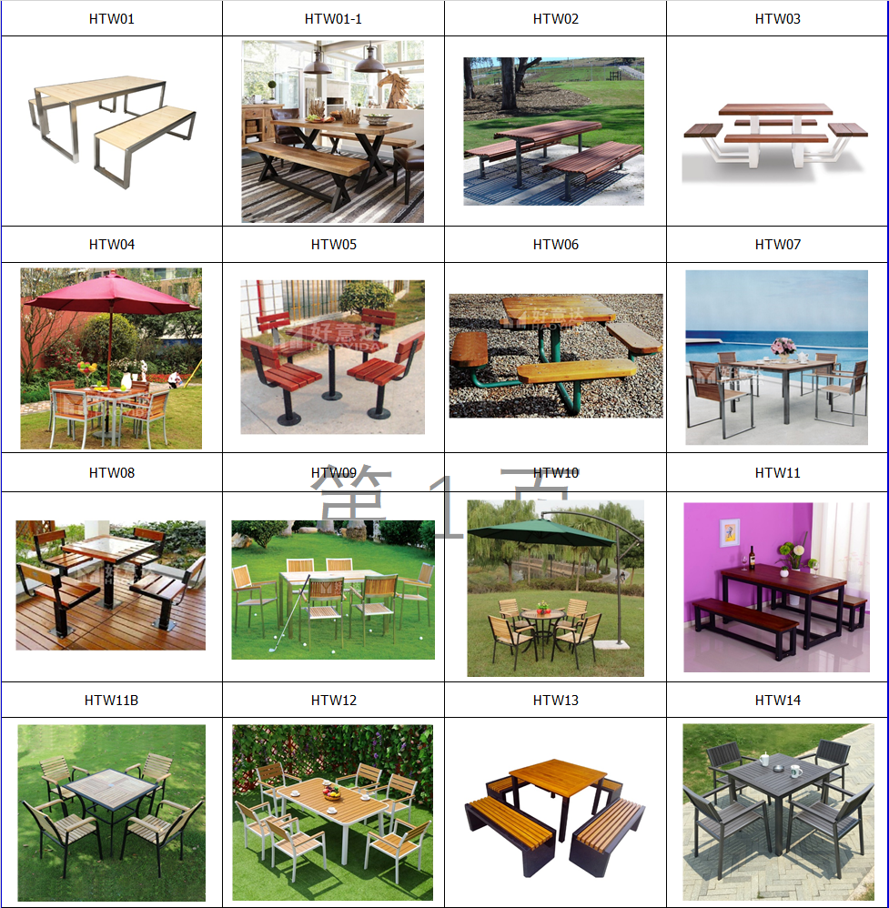 EN840 Certificate L2130mm Metal And Wood Garden Table