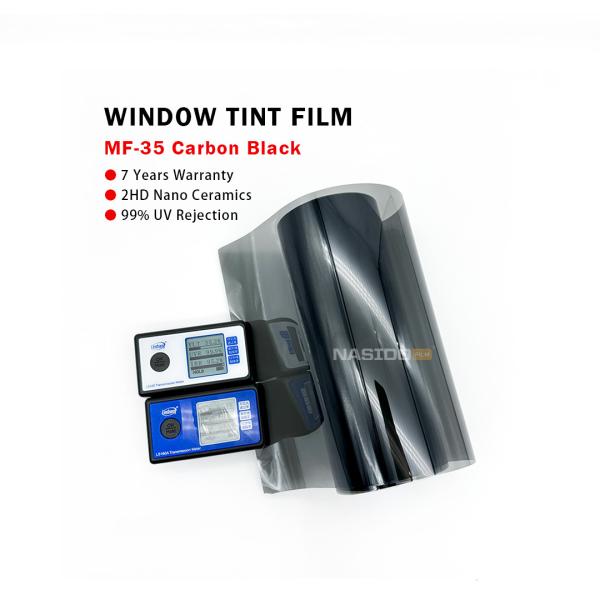 Buy cheap NASIDO MF35 2HD Car Windshield Sun Film black Nano Ceramic Heat Rejection privacy window film Car Solar Window Tint Film from wholesalers