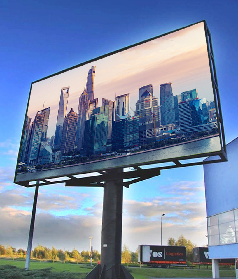 Outdoor Front IP65 LED Billboard with 3840Hz Refresh Rate 43Kg Panel Weight