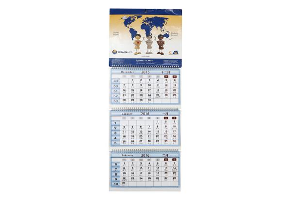 Buy cheap Customizable Art Paper Wall Calendars Logo Print Coated And Glossy Laminated from wholesalers