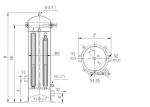 Chemical Cartridge Liquid Filter Housings 10 Inch For Wound Filter / Meltblown