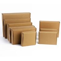 Buy cheap Kraft Paper Brown Carton Box , Custom Corrugated Boxes Thickness 0.23mm product