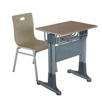 Buy cheap Wooden Height Adjustable Primary School Table And Chairs product