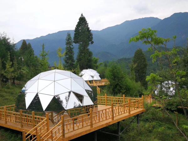 Buy cheap Luxurious Aluminum Frame Ball Glass Dome Tent Star Canopy 3 Meters from wholesalers