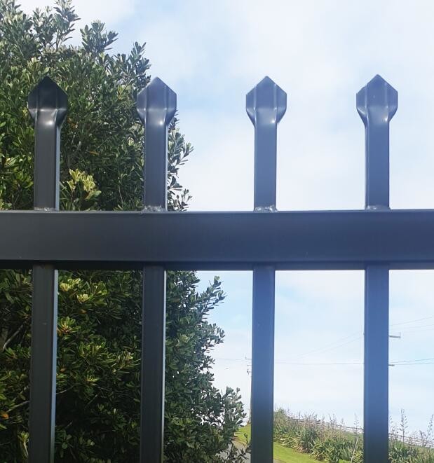 Spear Top Steel Tubular Fencing Security School Anti Aging