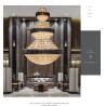 Buy cheap Top luxury Staircase Chandelier Lighting Large Home Decoration Crystal black ceiling light(WH-NC-93) from wholesalers