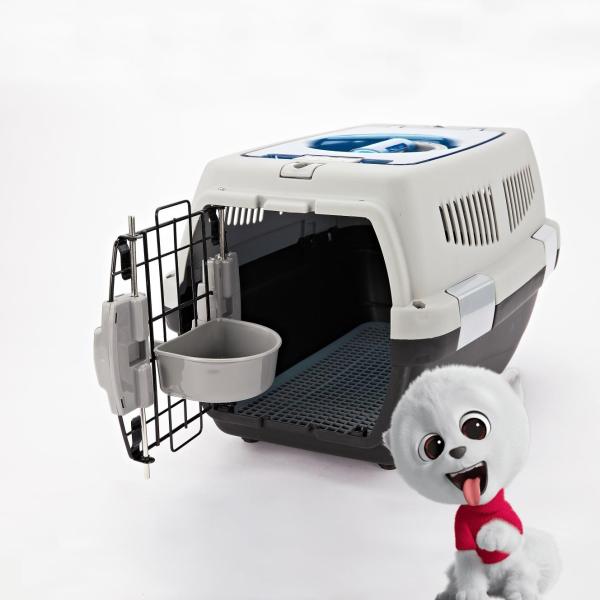 Buy cheap PP Plastic Dog Cat Transport Cage OEM ODM Travel Carrier With Skylight from wholesalers