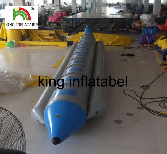 Exciting Water Games Inflatable Fly Fishing Boat / Inflatable Banana Boat For 10