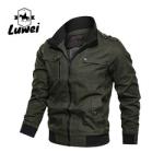 Custom Printed Winter Padded Sportswear Utility Bomber Leather Jacket Men with