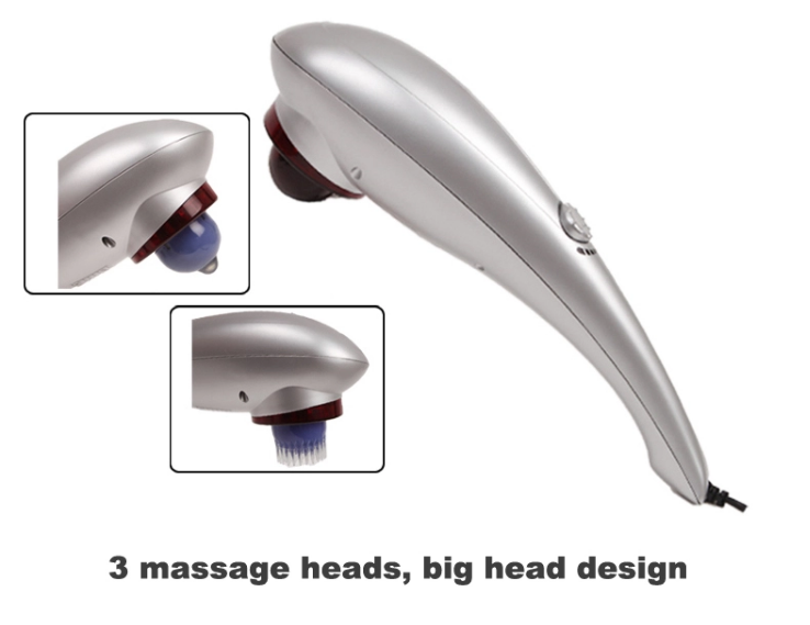 Whole Body Handheld Percussion Massager Silver Painting For Ease Fatigue