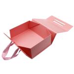 Luxury Customized Gift Foldable box Ribbon paper hard cardboard gift boxes Flip