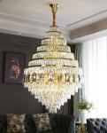 Crystal villa large chandelier for living room hotel lobby decoration lighting