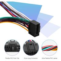 Buy cheap 18AWG 4 Speaker 16 Pin Car Stereo Connector Electrical Wiring Harness product