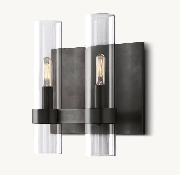 Buy cheap Copper Light Luxury Simple Retro Bedroom Bedside Wall Lamp Ravelle Double Sconce from wholesalers