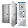Buy cheap H2200*W1980mm Fireproof Vault Door Stainless Steel Security For Hotel Commercial Bank Strong Room Door from wholesalers