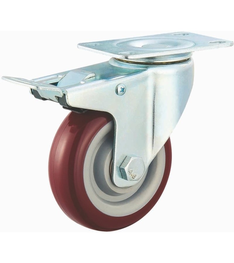 4 inch PVC locking wheels