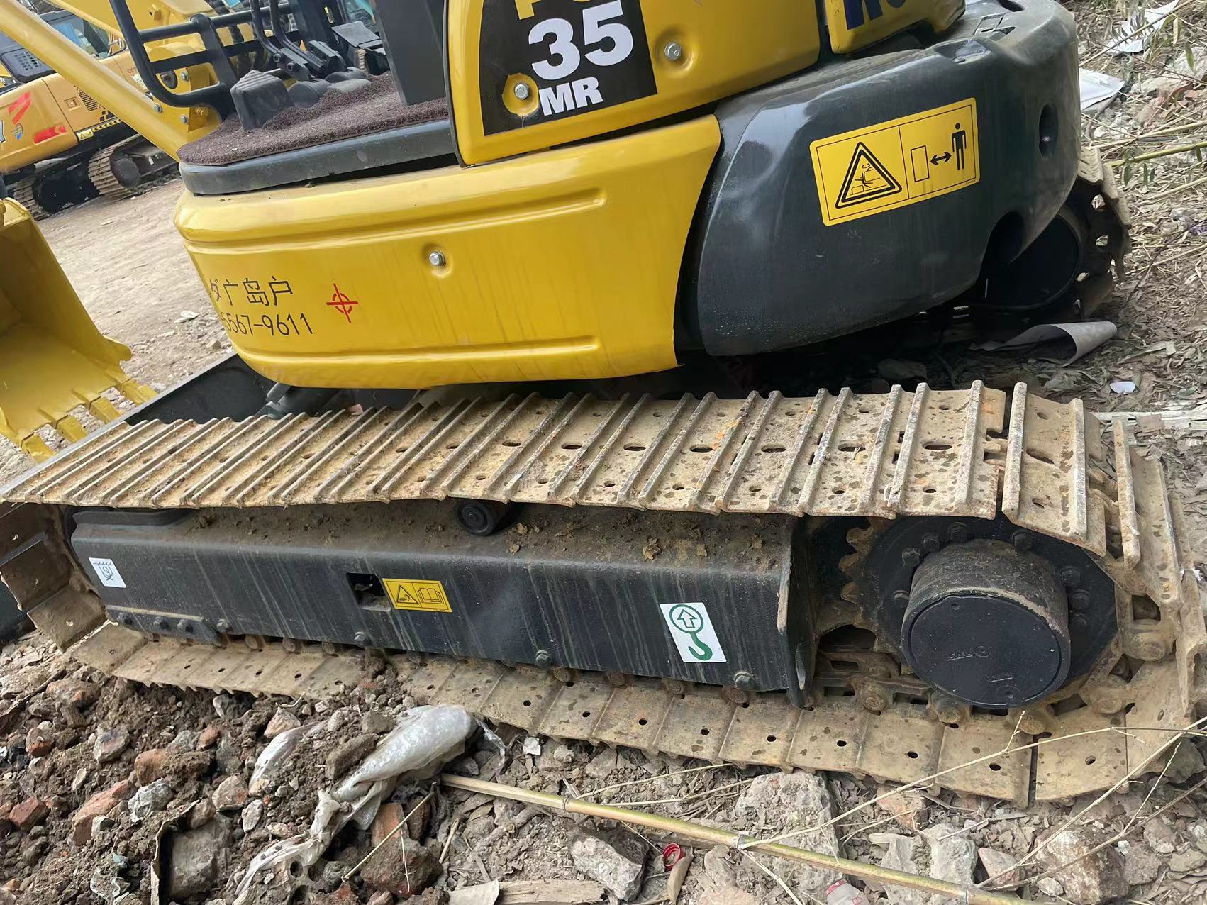 Used mini excavator Komatsu PC35 without cab small digger used machinery mini excavator used second hand digger for sale