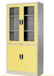 Modern Style Metal Display Cabinet Office Sliding Glass Door With Lock