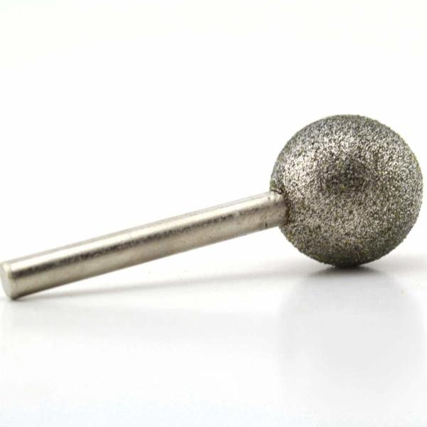Buy cheap 10-50 Mm Dia Diamond Mounted Points Spherical Head Diamond Grinding Bit Round Ball Burs from wholesalers