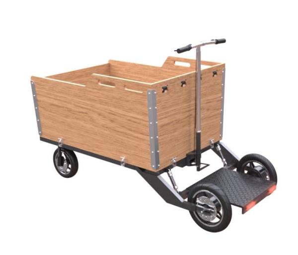 Buy cheap 355mm Rear Wheel Integrated 500KG Electric Cargo Tricycle from wholesalers