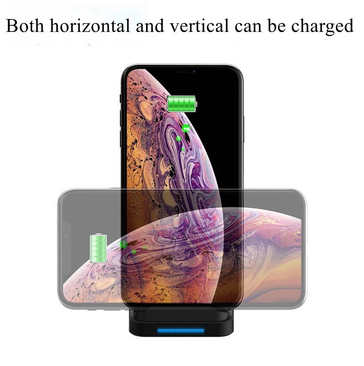 2 Coils Foldable Qi Wireless Charger Stand CE FCC ROHS Certified For Cellphone