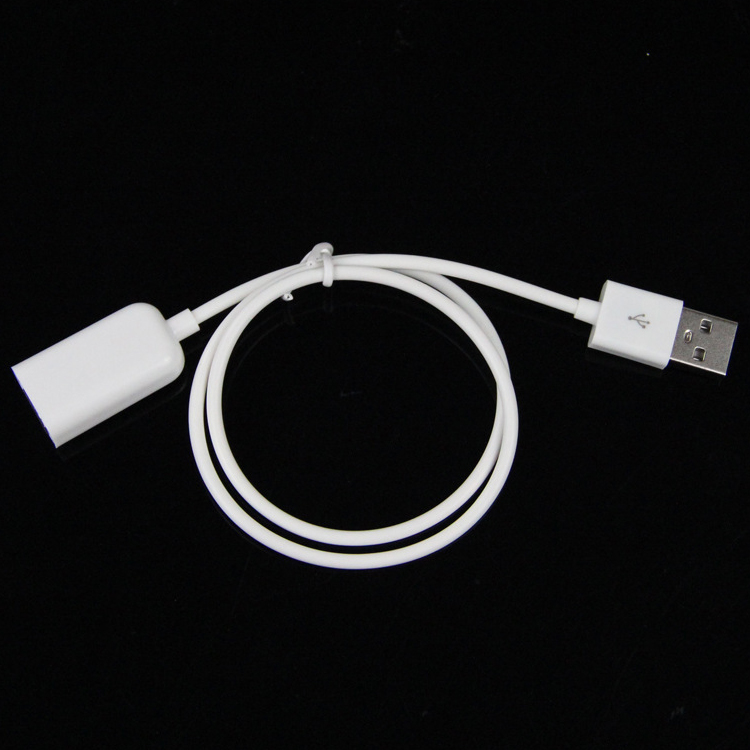 High Quality 1M White Male to Female USB 2.0 Type A Extension Data Charger Cable for Computer Furniture Bags