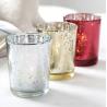 Buy cheap Christmas Tea Light Mercury Glass Votive Candle Holders 82ml Customized Color from wholesalers