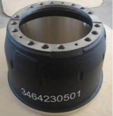 Buy cheap 3464230501 Brake Drum Trailer Mercedes Benz Truck Black Painting from wholesalers