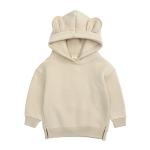 Beige 12kg 95cm Children'S Sports Shirts Boys Men'S Long Sleeve Pullover Solid