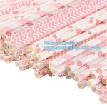 bulk colorful disposable wholesale drinking biodegradable paper straw,food grade