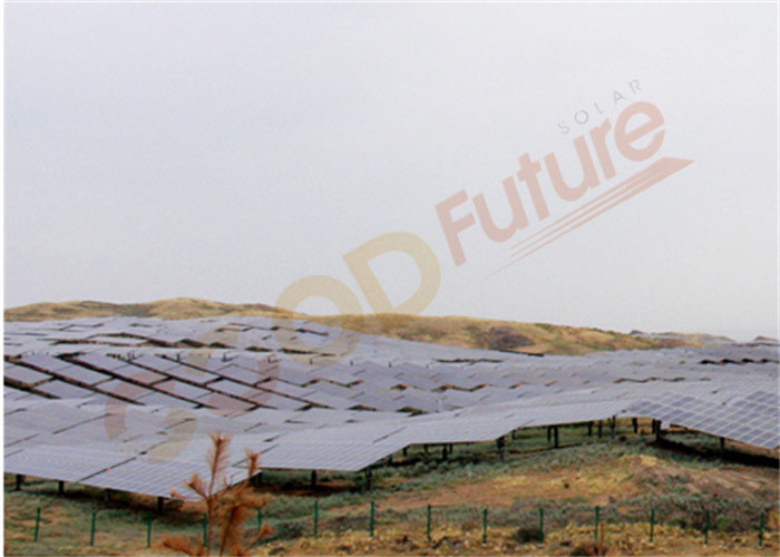 1000V 2P Solar Tracker 18m/S Wind Speed High Terrain Tolerance
