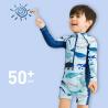 Buy cheap Splicing One Piece Boy Swimsuit Hot Spring High Elastic Children'S Swimming Suit UPF 50+ from wholesalers