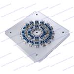 LC Duplex Connector Fiber Optic Polishing Plate 48 Holes IPC Structure