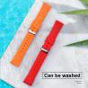 Buy cheap 6 Colors Shiny Buckle Mens Rubber Watch Bands 18 20 22mm from wholesalers