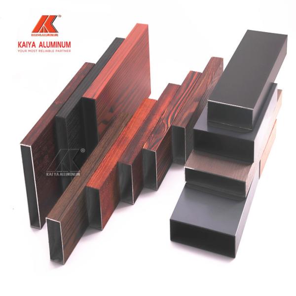 Buy cheap Horizontal 6082 T6 Aluminum Square Profile Wood Grain Slat Fencing Panel For Home Garden from wholesalers