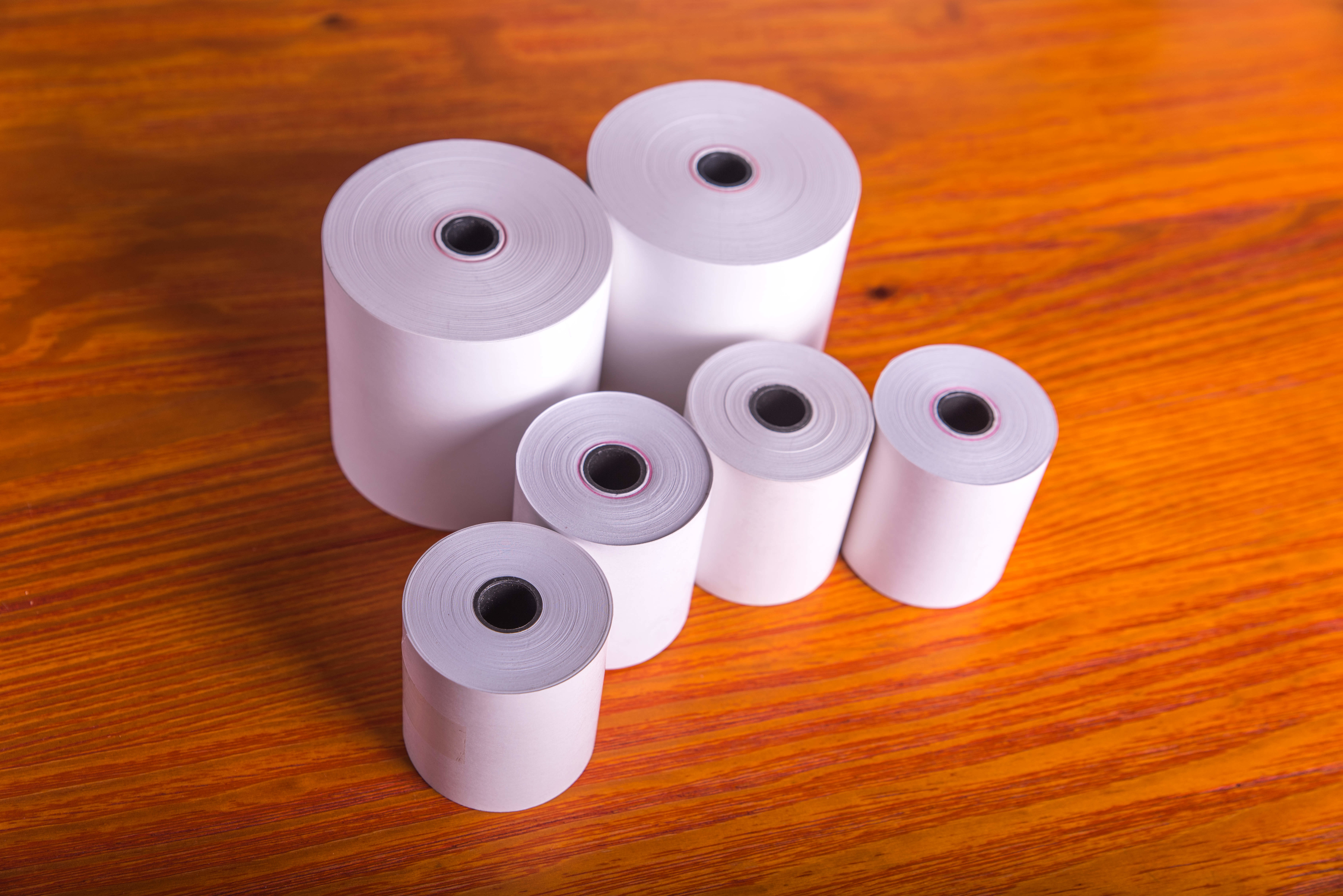 FOCUS Thermal Printer Paper / Thermal Register Rolls Image Blue And Black