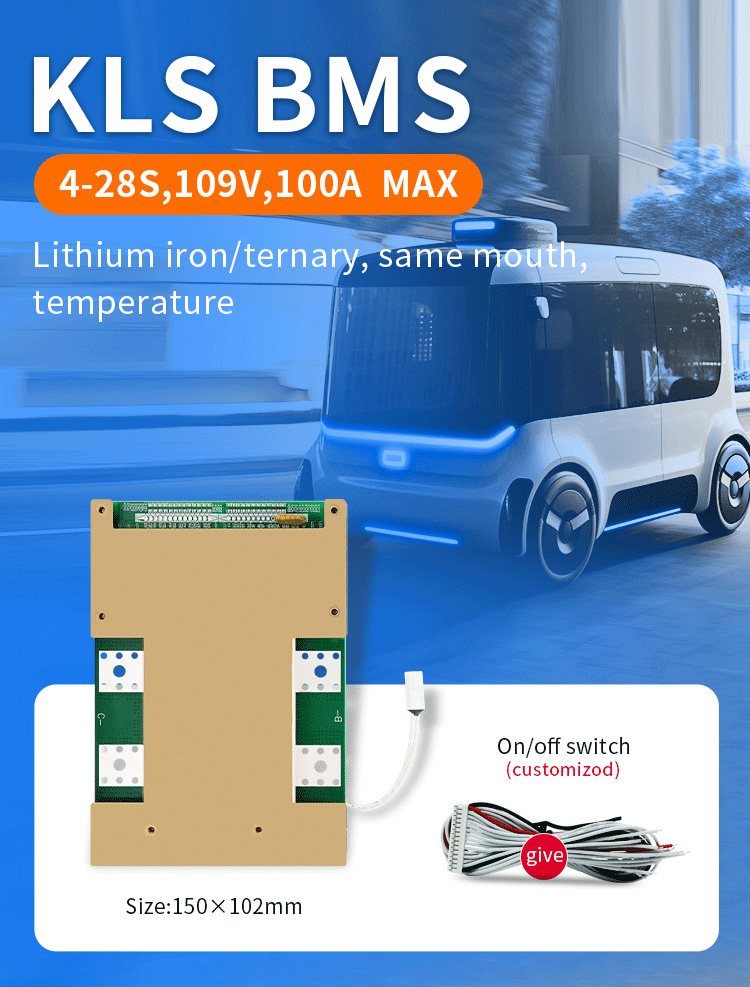 Energy Storage Lithium Battery Management System BMS 21s 22s 23s 24s 80A 90A 100A