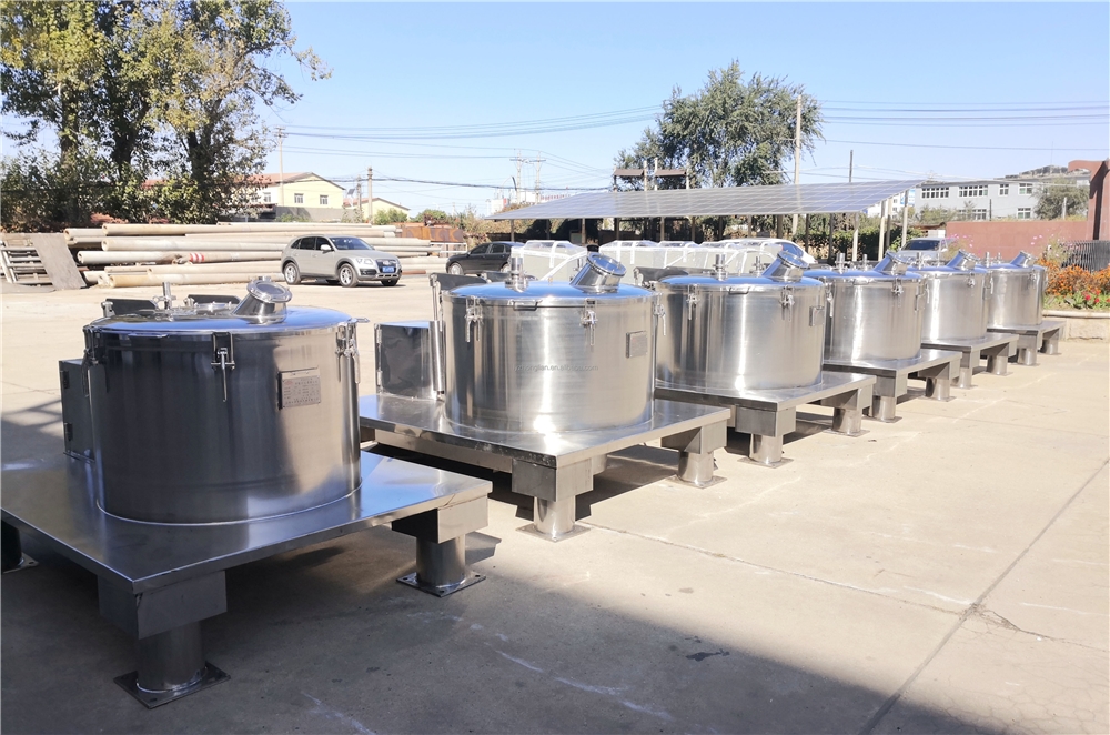 Zhonglian Flat sesame oil extraction industrial centrifuge separator Perforated Basket Centrifuge for acetic acid