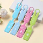 Office/School/Personal Cartoon Silicone Luggage ID Tag for Bag Suitcase Plane