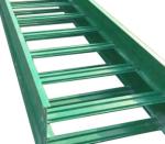 Green Solid FRP Ladder Type Cable Tray Non Combustible High Flexibility