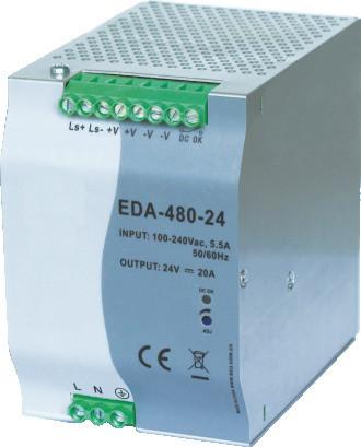 Buy cheap 480W Din Rail Switching Power Supply 124mm * 85mm * 128mm Size EDA Series from wholesalers