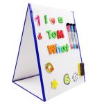 Buy cheap ROHS Magnetic Dry Erase Board Tabletop Magnetic Whiteboard Portable Foldable Magnetic Easel For Kids from wholesalers