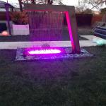 Rusty Waterfall Corten Steel Water Feature 1800mm*1800mm Anti Wear