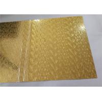 Buy cheap Gold Mirror Embossed Aluminum Sheet , Embossed Aluminum Panels Construction product