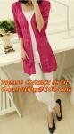 Cardigan Women casual Sweet gray black Crochet Knitted Blouse Long-sleeve Tops