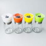 Clear Premium Stainless Steel 170ml Salt Pepper Grinder Set
