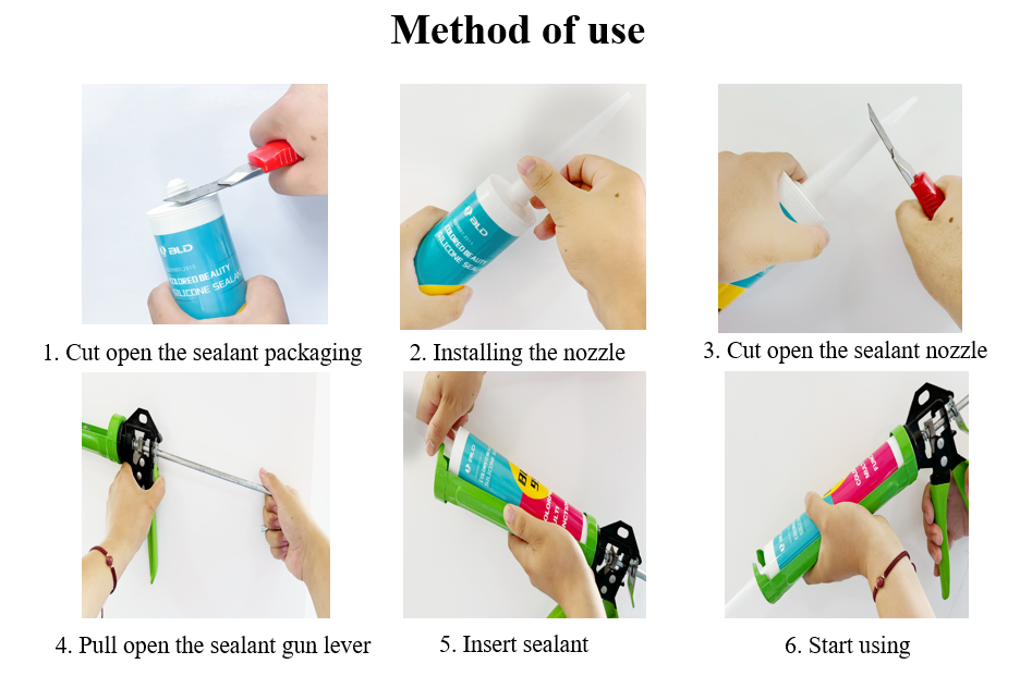 Weather Proof GP Silicone Sealant Various Colors 300ml Anti-fungal