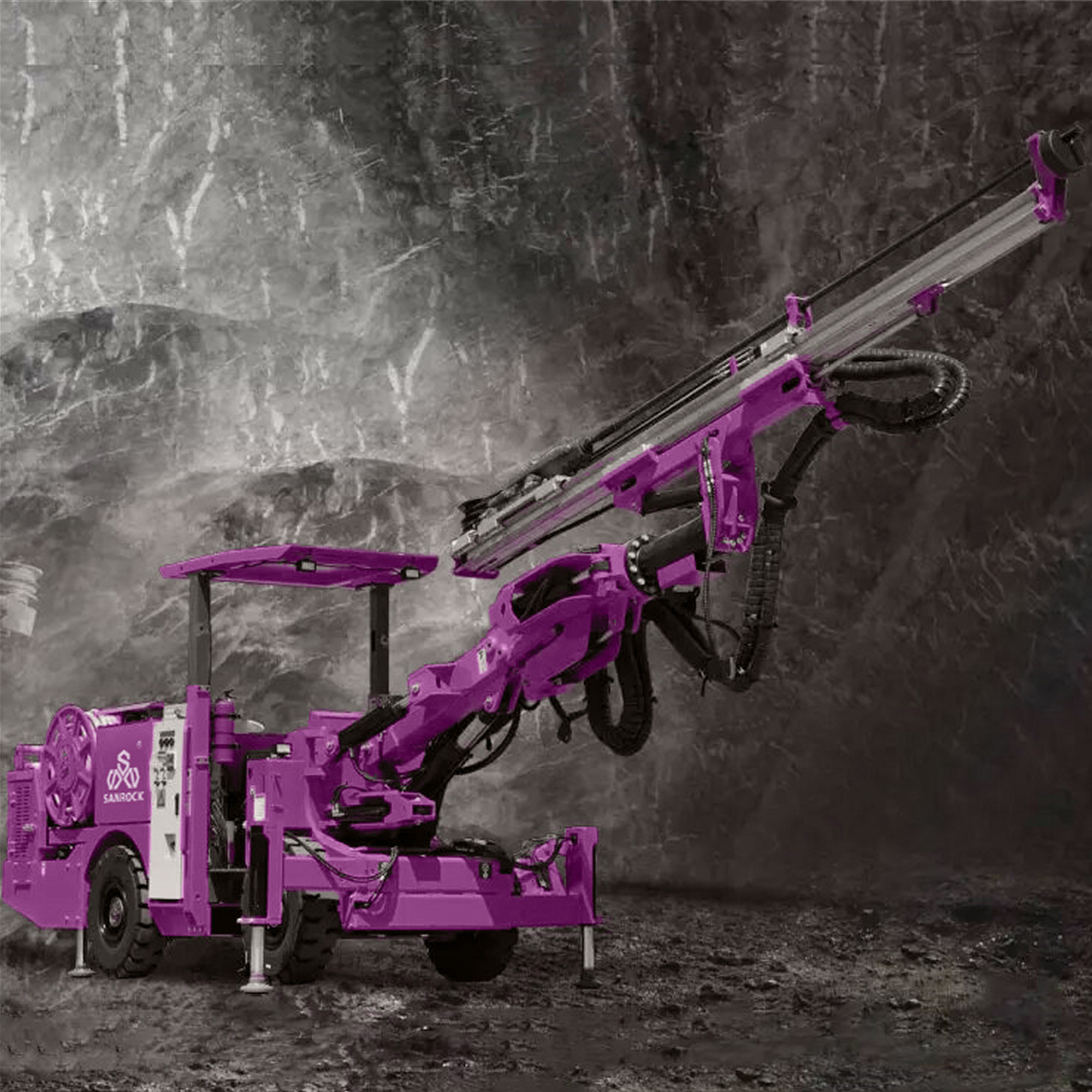 Booms Jumbo Drilling Rig Mining Equipment Underground Hydraulic Drilling Rig For Sale